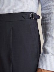 Reiss Bright Blue Dream Slim Fit Wool Blend Suit Trousers - Image 5 of 7