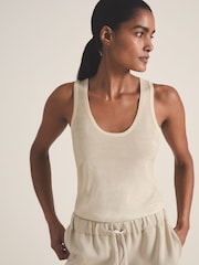 Reiss Ivory Kai Reiss | Les 100 Ciels Wool Knit Vest - Image 1 of 7