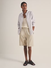 Reiss Ivory Kai Reiss | Les 100 Ciels Wool Knit Vest - Image 6 of 7