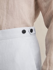 Reiss Soft Blue Kin Slim Fit Suit Trousers - Image 4 of 6