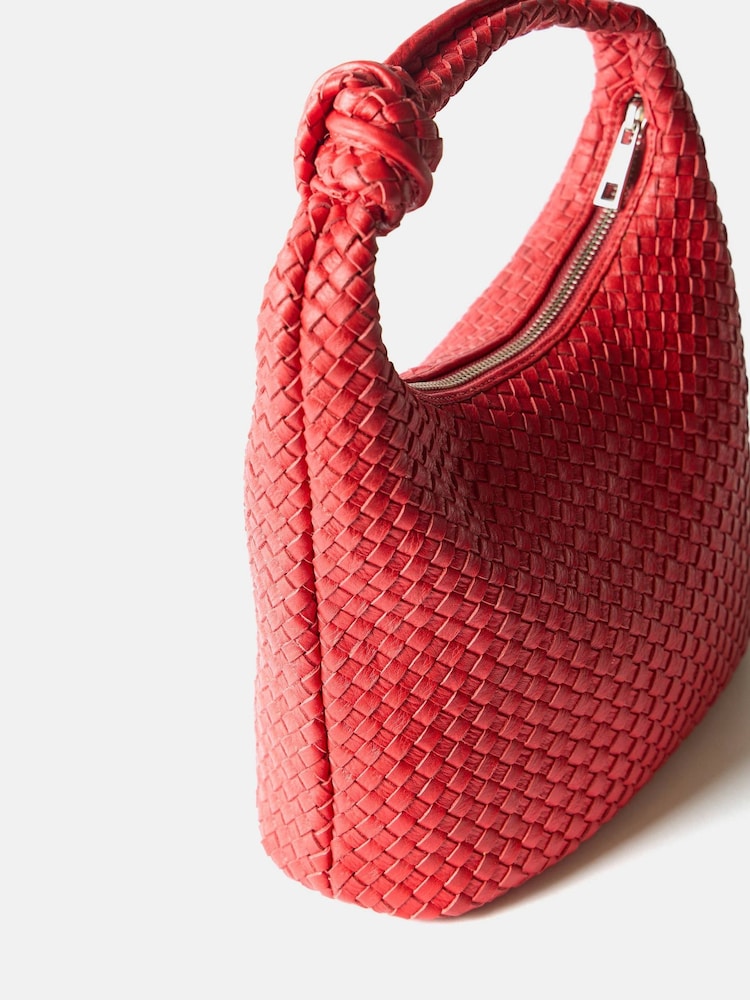 Mint Velvet Red Woven Grab Bag - Image 2 of 2