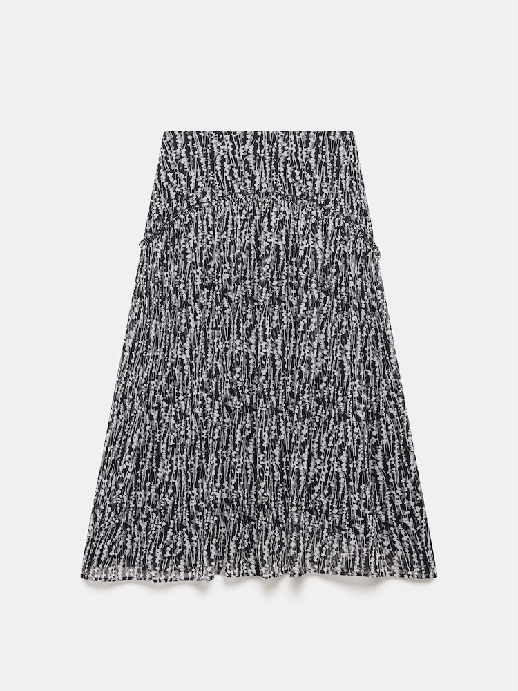 Mint Velvet Black Spot Print Maxi Skirt - Image 7 of 7