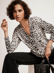 Mint Velvet Leopard potisk; vzorec pletena jopa - Slika 2 iz 7