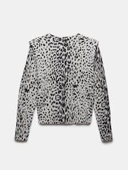Mint Velvet Leopard potisk; vzorec pletena jopa - Slika 7 iz 7