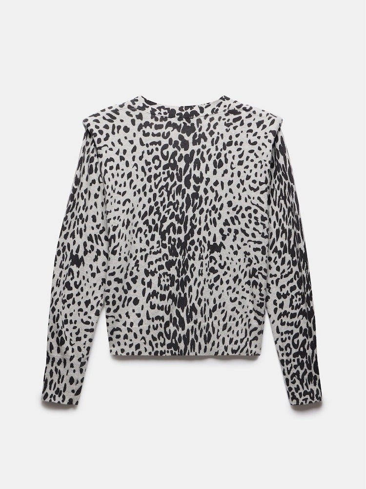 Mint Velvet Leopard potisk; vzorec pletena jopa - Slika 7 iz 7