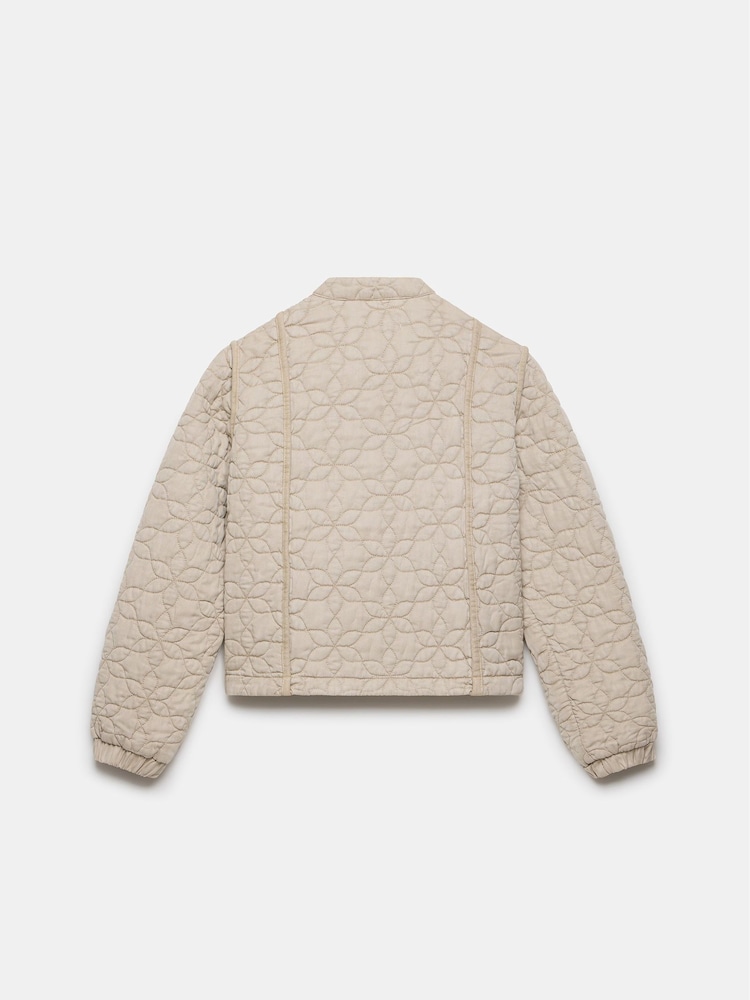 Mint Velvet Grey Washed Quilted Jacket - Image 7 of 7