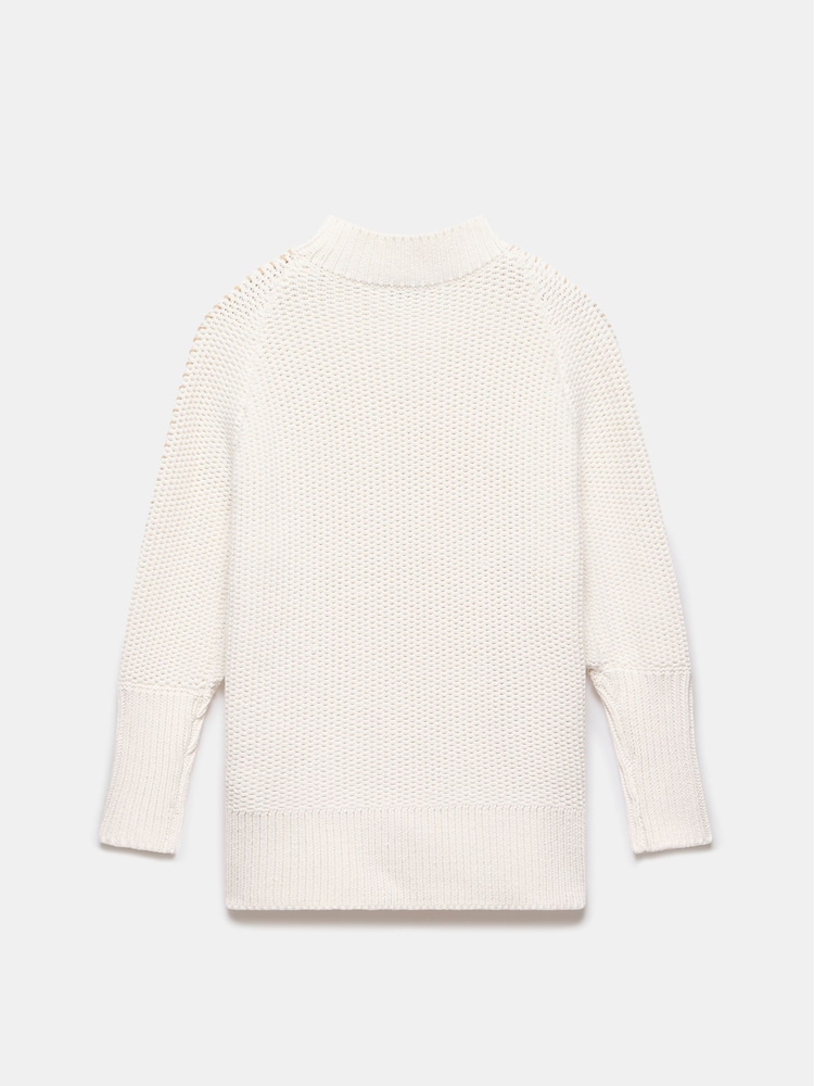 Mint Velvet White Floral Print Graphic Jumper - Image 7 of 7
