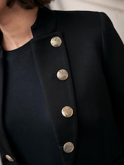 Mint Velvet Black Military Blazer - Image 4 of 7