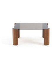 La Redoute Intérieurs Boldi Walnut & Glass Coffee Table - Image 2 of 5