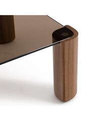 La Redoute Intérieurs Boldi Walnut & Glass Coffee Table - Image 4 of 5