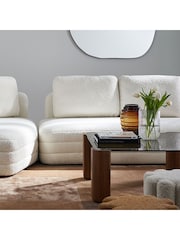 La Redoute Intérieurs Boldi Walnut & Glass Coffee Table - Image 5 of 5