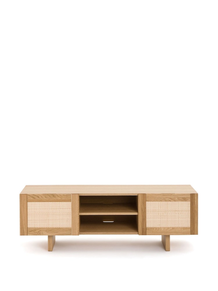 La Redoute Intérieurs Arty Oak and Cane TV Unit - Image 2 of 6