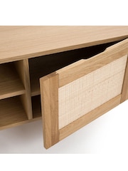La Redoute Intérieurs Arty Oak and Cane TV Unit - Image 3 of 6