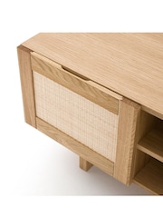 La Redoute Intérieurs Arty Oak and Cane TV Unit - Image 4 of 6