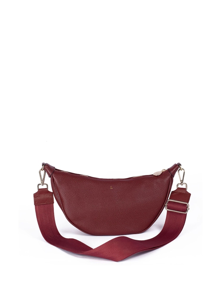LRM Goods Personalised Leather Fleur Hip Bag - Image 2 of 3