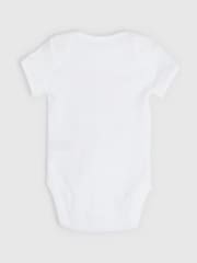 Personalised 'I'm New Here' Short Sleeve 100% Cotton Bodysuit by Dollymix - Image 2 of 4