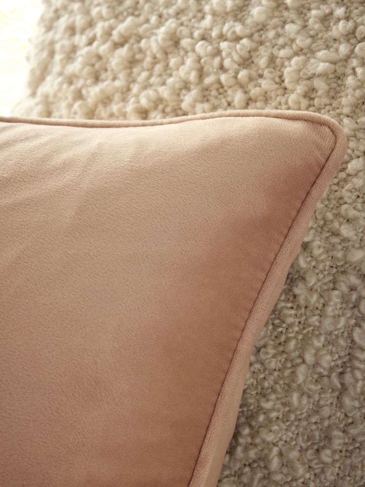 Oatmeal 43 x 43cm Matte Velvet Cushion - Image 2 of 6 Oatmeal 43 x 43cm Matte Velvet Cushion - Image 2 of 6
