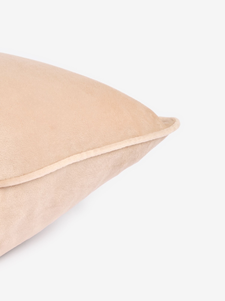 Oatmeal 43 x 43cm Matte Velvet Cushion - Image 6 of 6 Oatmeal 43 x 43cm Matte Velvet Cushion - Image 6 of 6