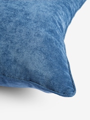 Blue 59 x 59cm Soft Velour Cushion - Image 6 of 6