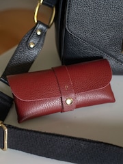 LRM Goods Personalised Leather Glasses Case - Image 1 of 3