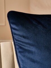 Navy 59 x 59cm Matte Velvet Cushion - Image 2 of 5