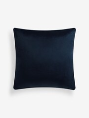 Navy 59 x 59cm Matte Velvet Cushion - Image 4 of 5