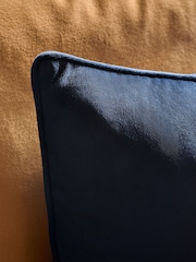 Navy 40 x 59cm Matte Velvet Cushion - Image 3 of 6