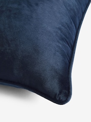 Navy 40 x 59cm Matte Velvet Cushion - Image 6 of 6