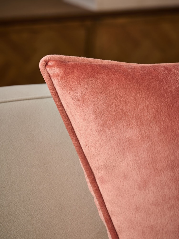 Orange 59 x 59cm Matte Velvet Cushion - Image 2 of 5