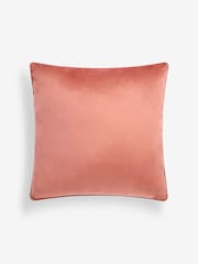 Orange 59 x 59cm Matte Velvet Cushion - Image 3 of 5