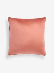 Orange 59 x 59cm Matte Velvet Cushion - Image 4 of 5