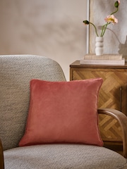 Orange 43 x 43cm Matte Velvet Cushion - Image 1 of 5