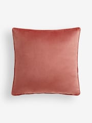 Orange 43 x 43cm Matte Velvet Cushion - Image 3 of 5