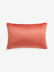 Orange 40 x 59cm Matte Velvet Cushion - Image 4 of 5