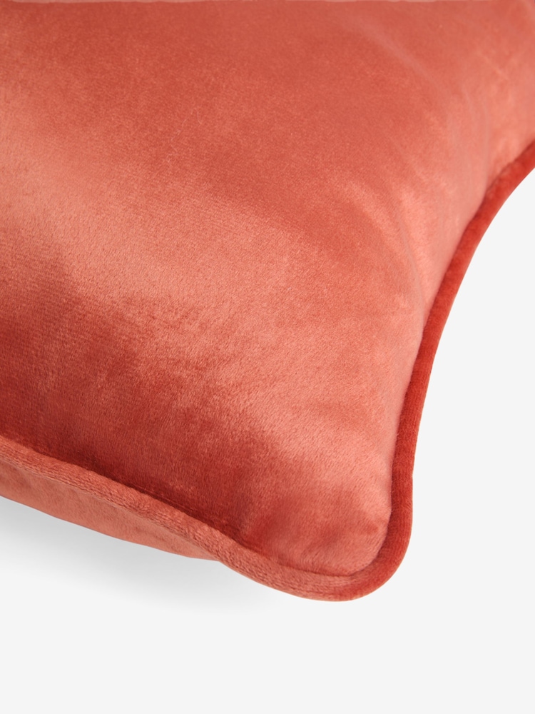 Orange 40 x 59cm Matte Velvet Cushion - Image 5 of 5