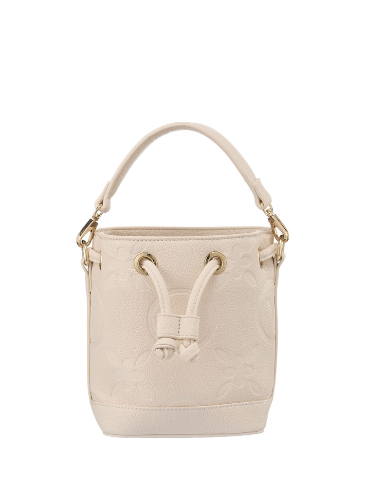 Valentino Bags Cream Samba Re Mini Bucket Bag - Image 1 of 6