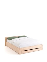 La Redoute Intérieurs Natural Crawley Solid Pine Storage Bed - Image 3 of 6