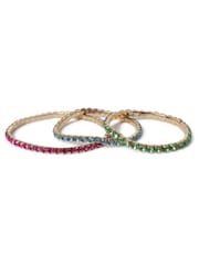 Aela Pink Bright Cupchain Stretch Anklet Set - Image 1 of 2