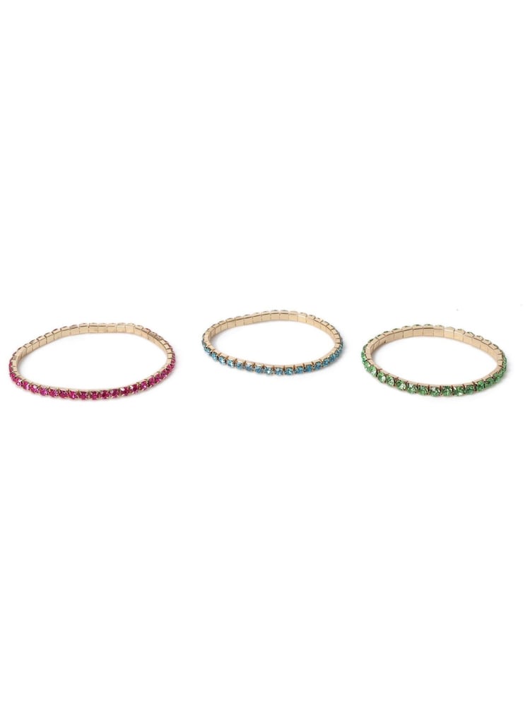 Aela Pink Bright Cupchain Stretch Anklet Set - Image 2 of 2