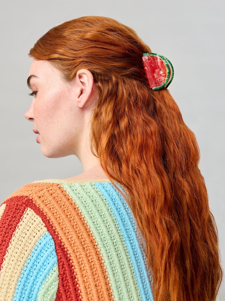 Aela Red Watermelon Hair Claw - Image 3 of 3