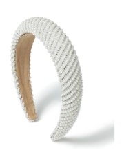 Aela White Pearl and Crystal Aliceband - Image 2 of 3