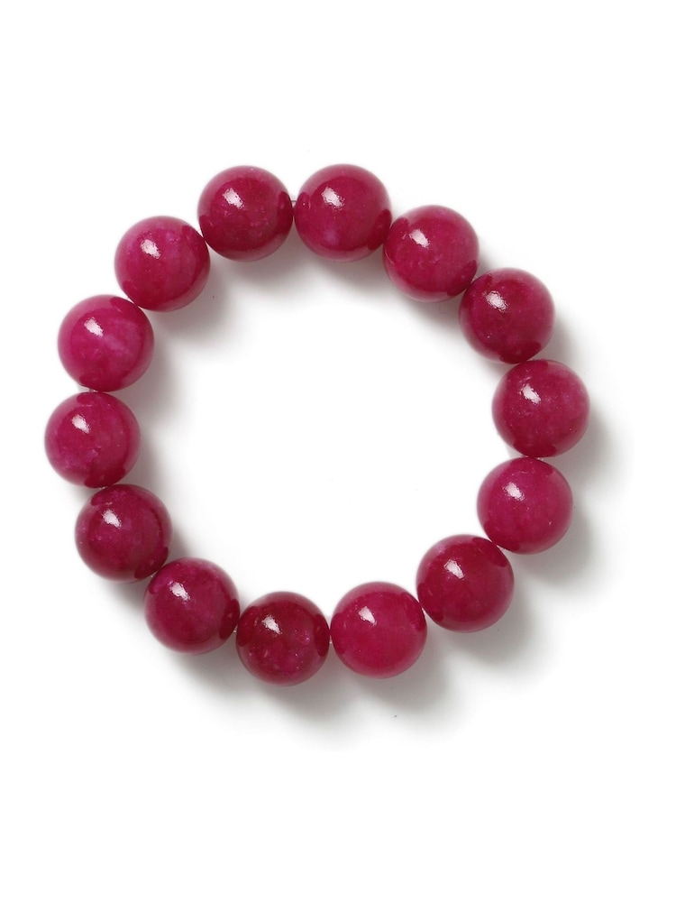 Aela Pink Stone Stretch Bracelet - Image 1 of 3