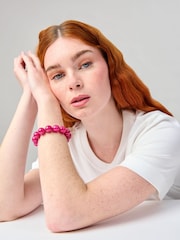 Aela Pink Stone Stretch Bracelet - Image 3 of 3