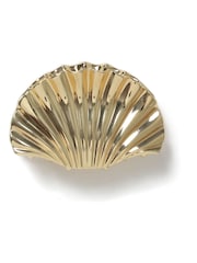 Aela Large Gold Tone Shell Hair Claw - Image 1 of 4