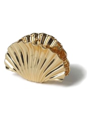 Aela Large Gold Tone Shell Hair Claw - Image 2 of 4