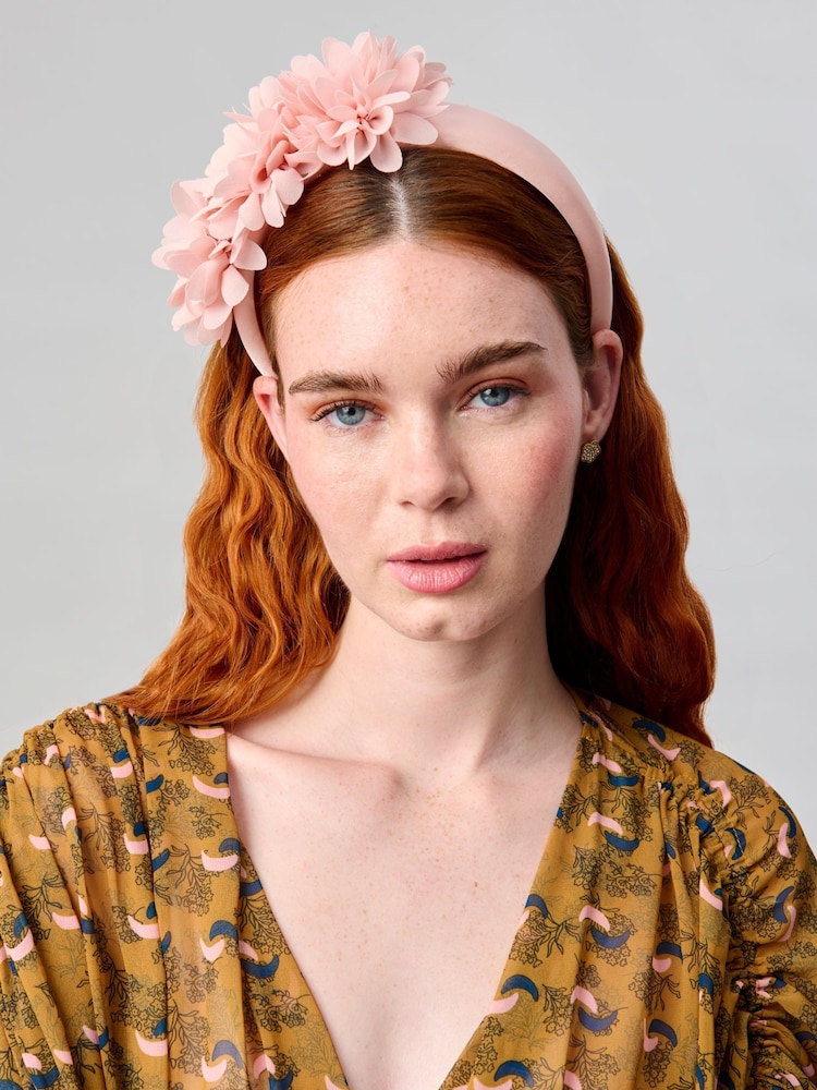 Aela Padded Flower Aliceband - Image 4 of 4
