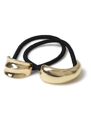 Aela Gold Tone Metal Hair Ties 2 Pack - Image 1 of 2