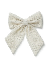 Aela Cream Crochet Bow - Image 1 of 4