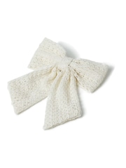 Aela Cream Crochet Bow - Image 2 of 4