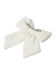 Aela Cream Crochet Bow - Image 3 of 4